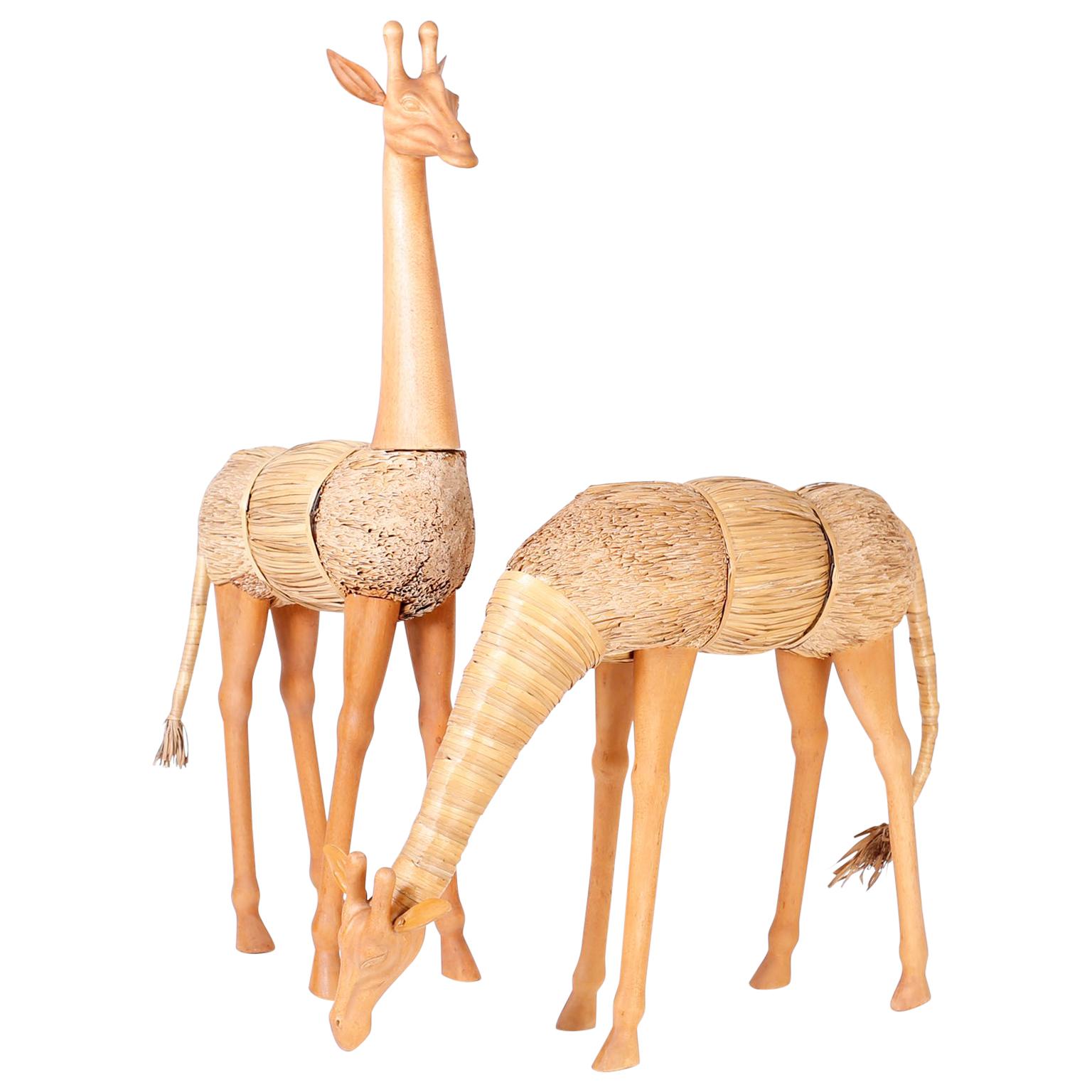 Pair of Mid Century Scandinavian Giraffes For Sale