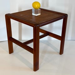 Pair of Mid-Century Scandinavian Modern Teak Side Tables or Stools