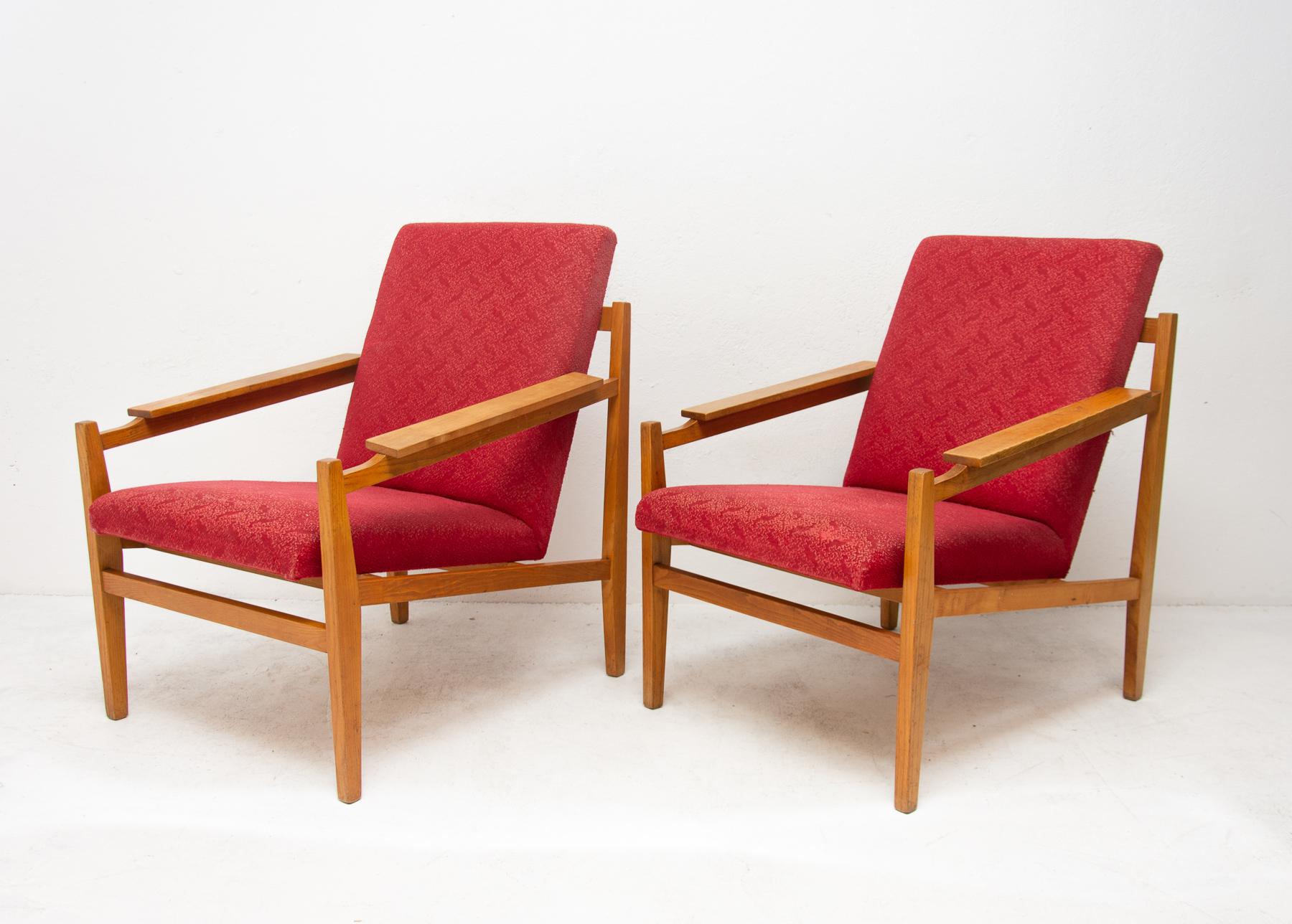 Pair of mid century Scandinavian style armchairs, 1960´s In Good Condition For Sale In Prague 8, CZ
