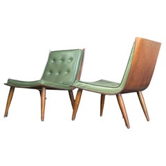 Pair of Mid Century Scoop Lounge Chairs by Carter Brothers Inc.