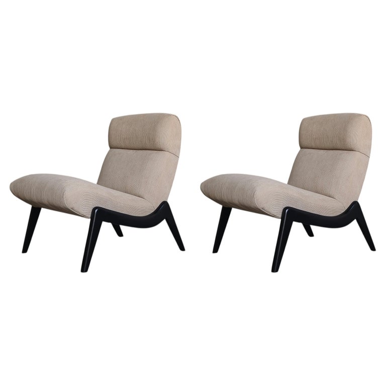 Pair of Mid Century Scoop Lounge Chairs