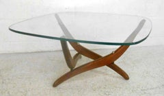 Coppia di tavolini scultorei della metà del secolo scorso di Forest Wilson