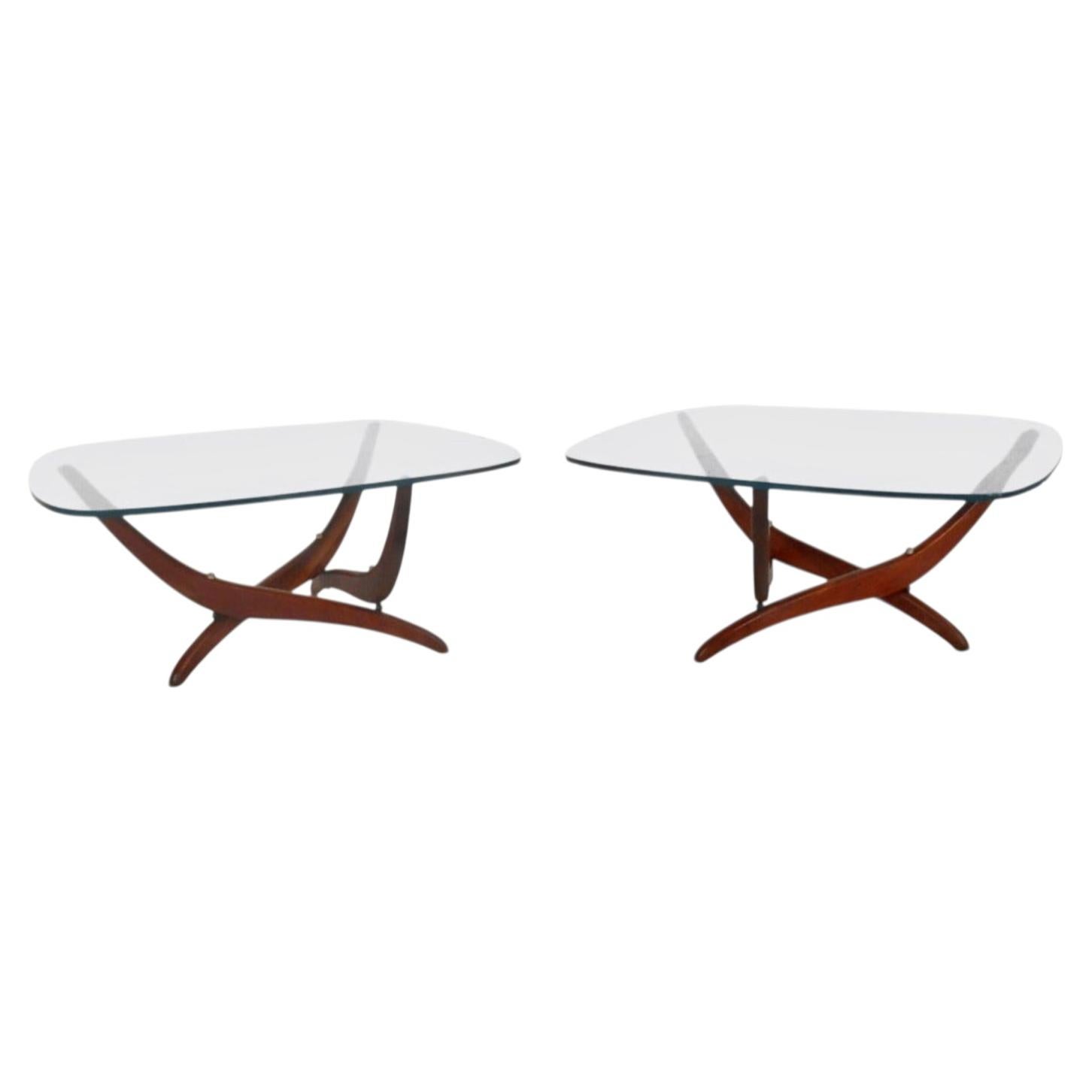 Pair of Mid-century Sculptural End Tables by Forest Wilson