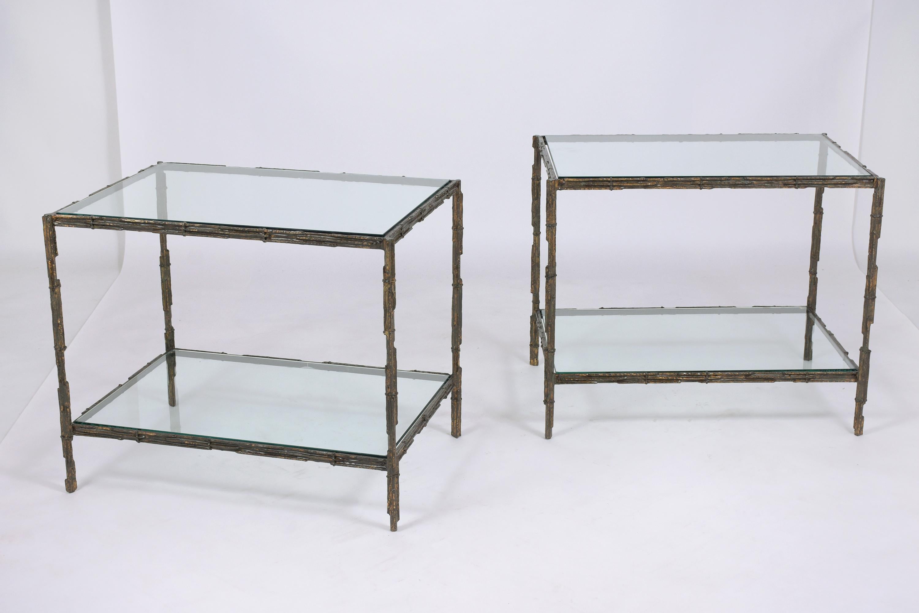 American Pair of Mid-Century Modern Side Tables