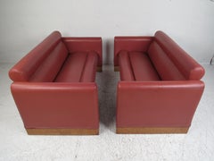 Pair of Midcentury Settee's by Charlotte Chair Company