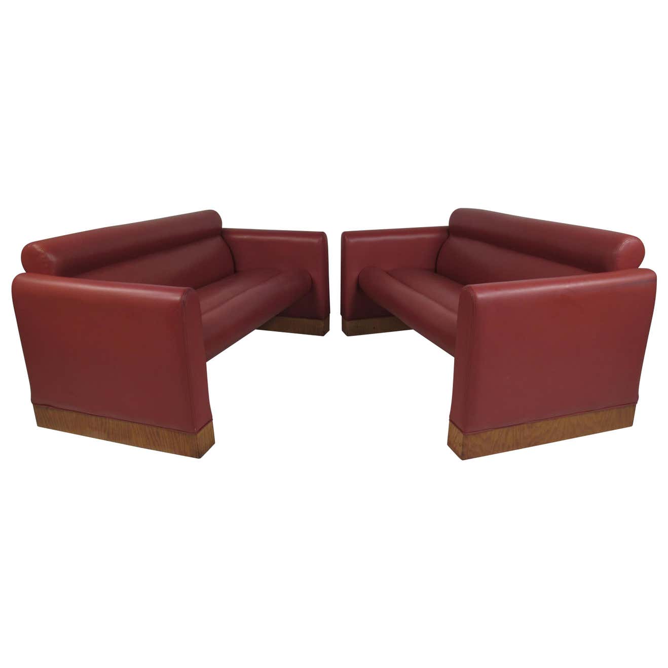 Pair of Midcentury Settee's by Charlotte Chair Company For Sale at 1stDibs