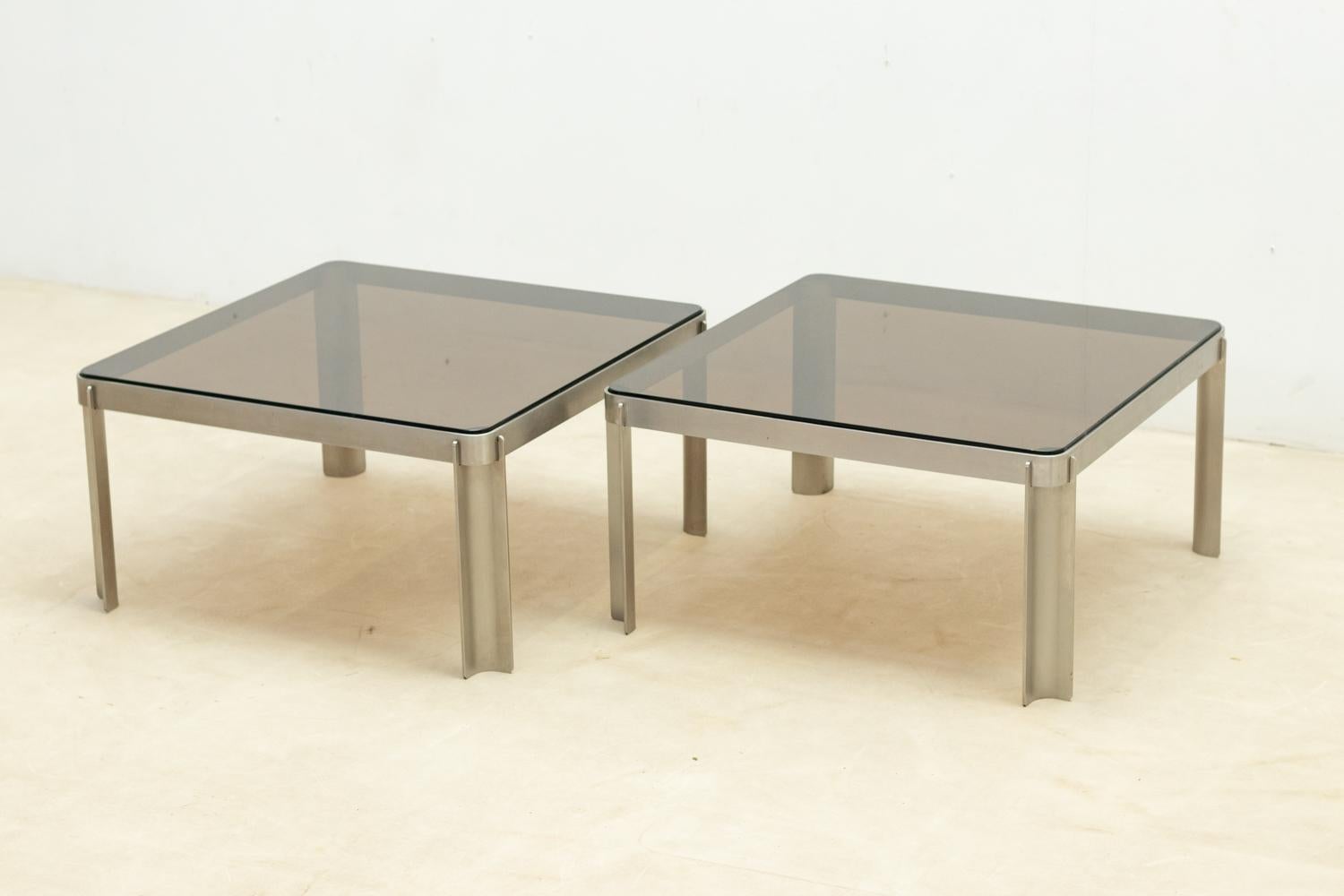 Pair of mid-century side tables, 1970s For Sale 6