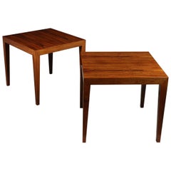 Pair of Midcentury Side Tables by Halslev for Severin Hansen