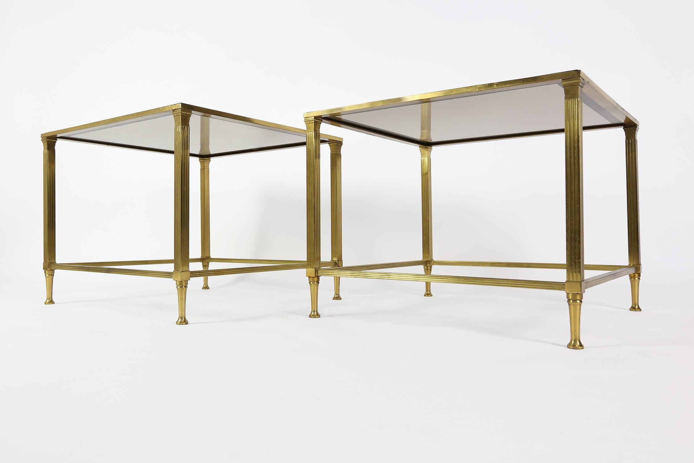 Pair of Midcentury Side Tables by Maison Jansen, France, 1950s For Sale 3