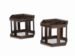Pair of MId-Century side tables. Designed by John Keal for Brown Saltman.
