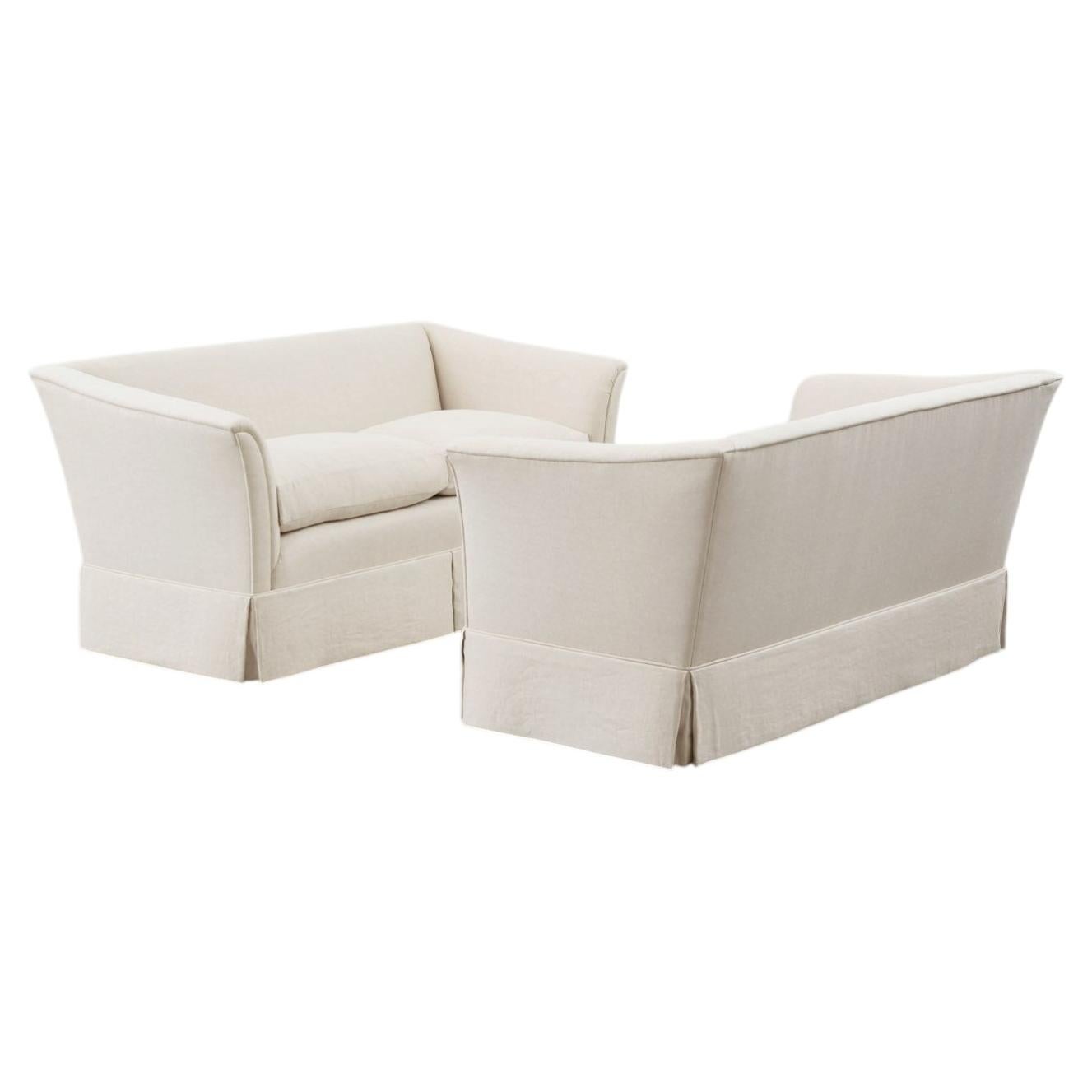 Ein Sofa-Paar aus der Mitte des Jahrhunderts – Schweden, 1940er Jahre
