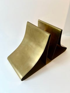 Pair of Mid Century Solid Brass Ben Seibel Bookends