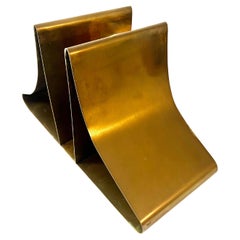 Pair of Mid Century Solid Brass Ben Seibel Bookends