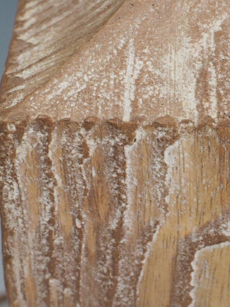 Paire de lampes de table en bois de manguier massif du milieu du siècle, Lime Wood en vente 5
