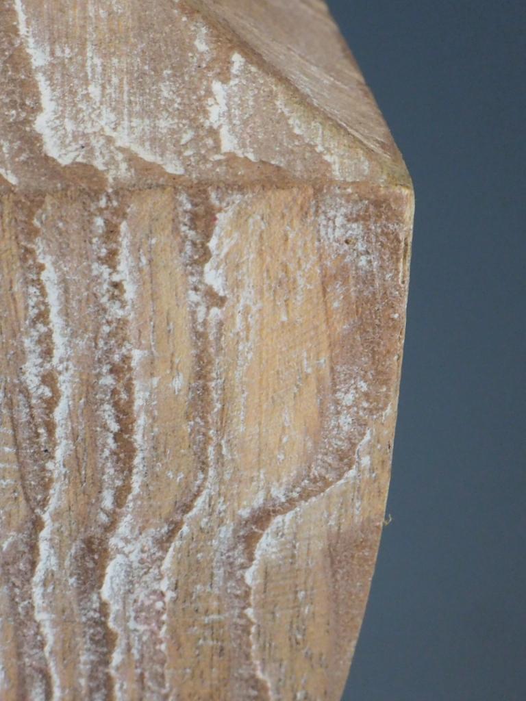 Paire de lampes de table en bois de manguier massif du milieu du siècle, Lime Wood en vente 6