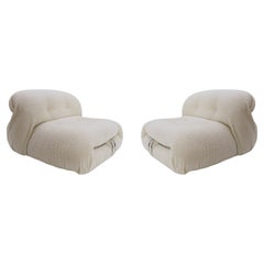 Pair of Mid-Century "Soriana" Lounge Chairs by Afra & Tobia Scarpa for Cassina