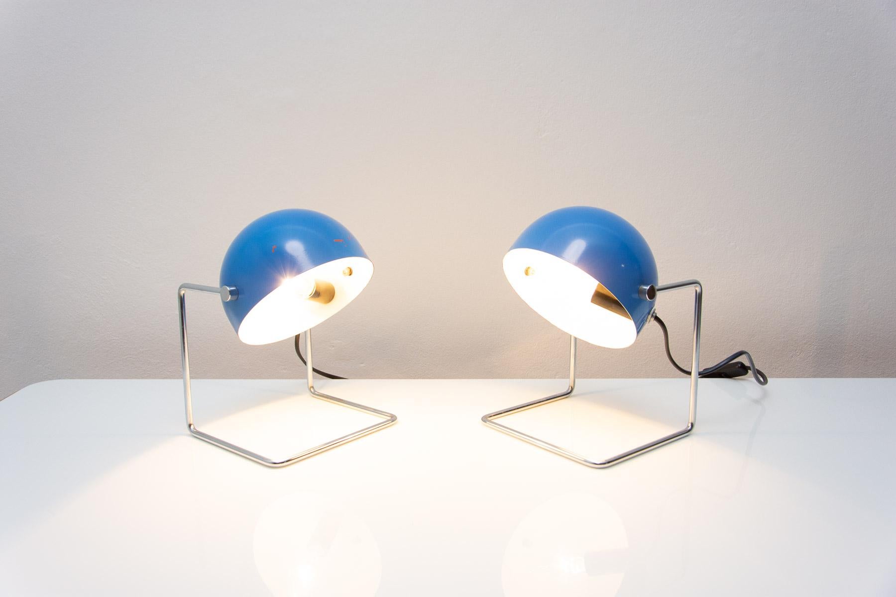  Pair of Midcentury Space-Age Positioning Desk Lamps, 1960s 8
