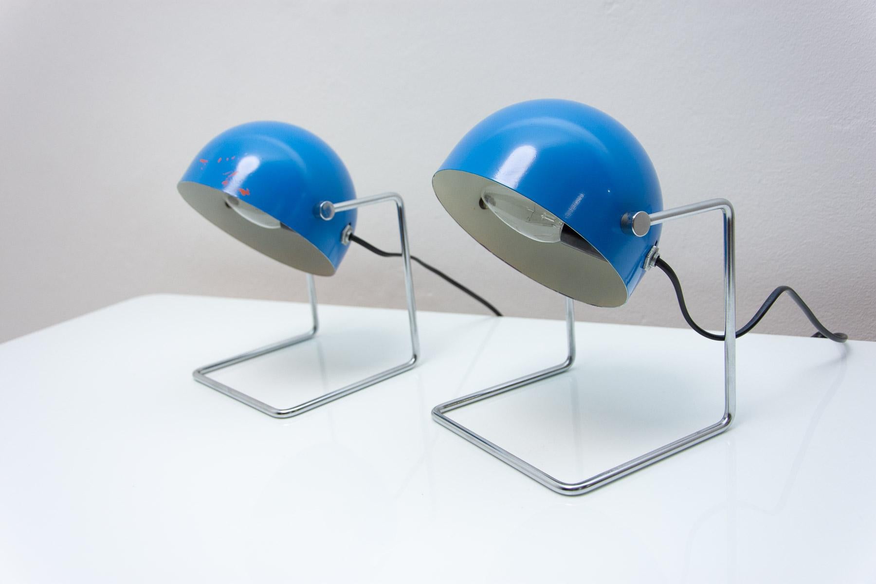 20th Century  Pair of Midcentury Space-Age Positioning Desk Lamps, 1960s