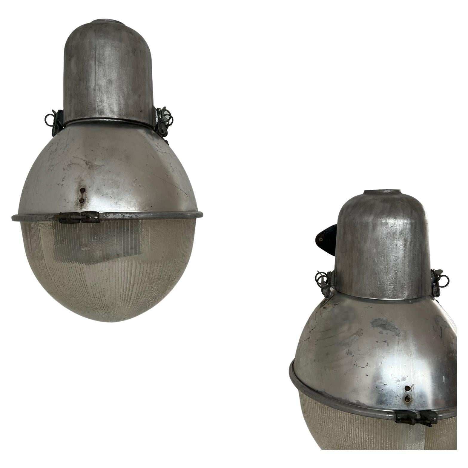 Pair of Mid-Century Spanish Industrial Wall Lights For Sale