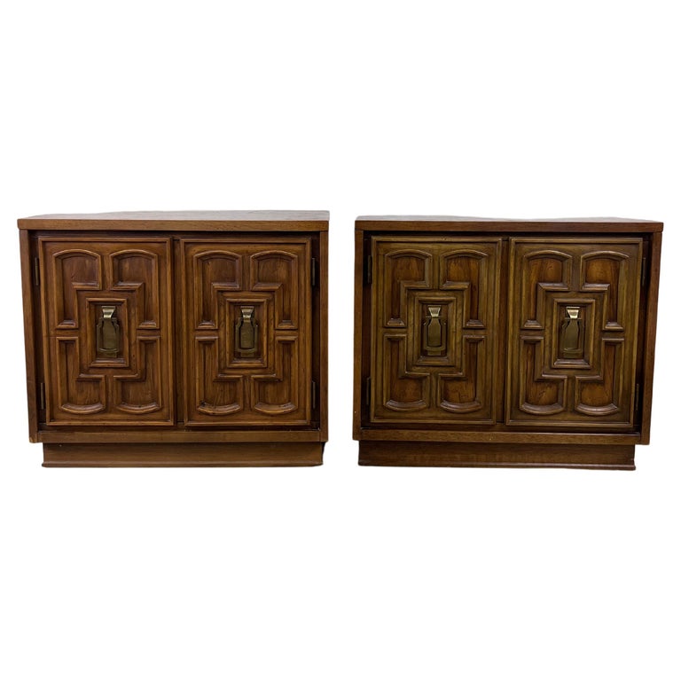 Pair of Mid Century Spanish Revival End Table by Bassett For