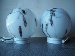 Pair of  Mid-Century Sphere Table Lamps, Europe, 1970s