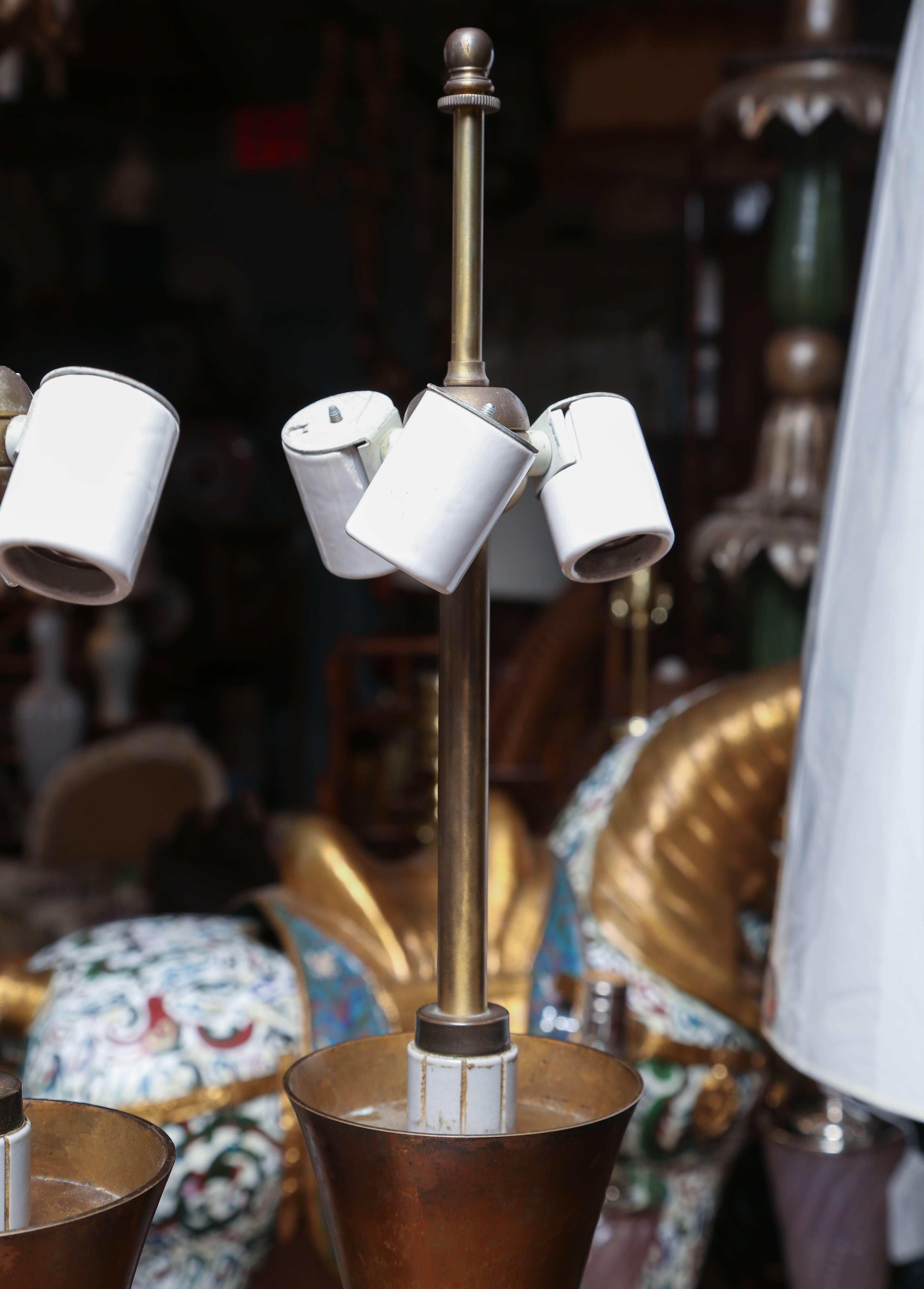 Pair of Midcentury Stewart Ross James Table Lamps In Good Condition In West Palm Beach, FL