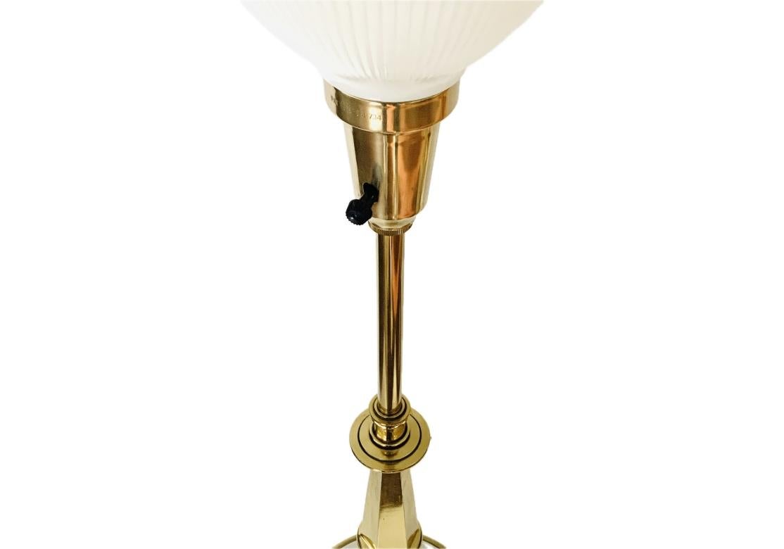 Pair Of Mid Century Stiffel Torchiere Table Lamps For Sale 11