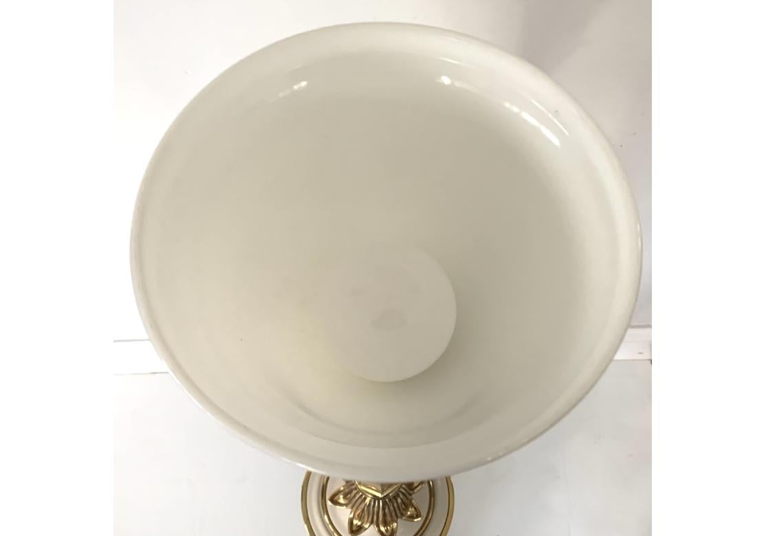 Pair Of Mid Century Stiffel Torchiere Table Lamps In Fair Condition For Sale In Bridgeport, CT