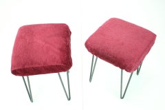 Pair of Mid-Century Stools, Czechoslovakia, 1970s
