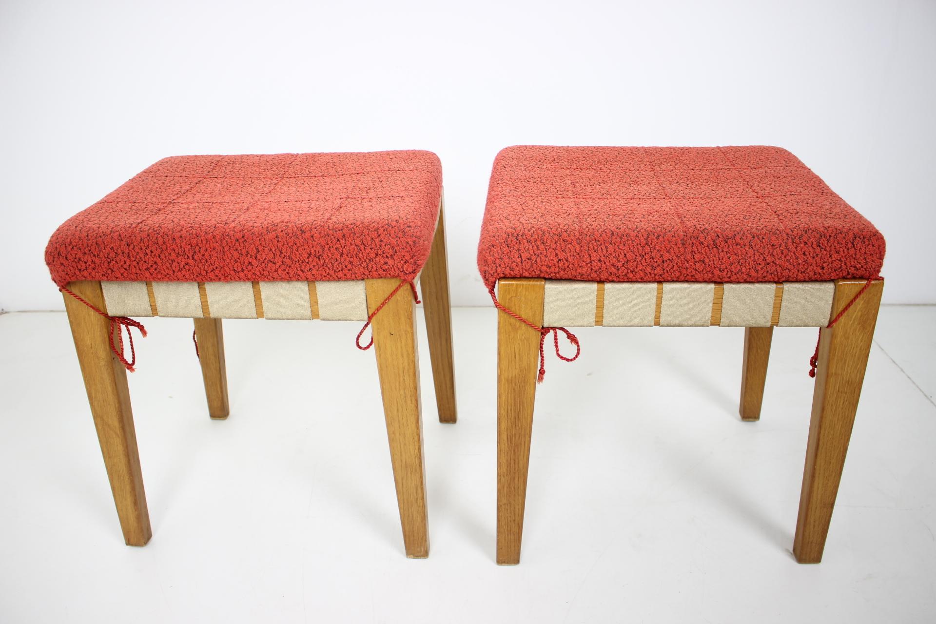Pair of Midcentury Stools or Tabourets, 1950s 2