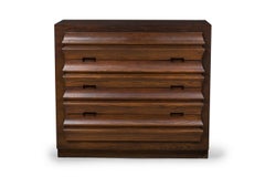 Pair of Mid-Century Style 4-Drawer Mahogany Dressers