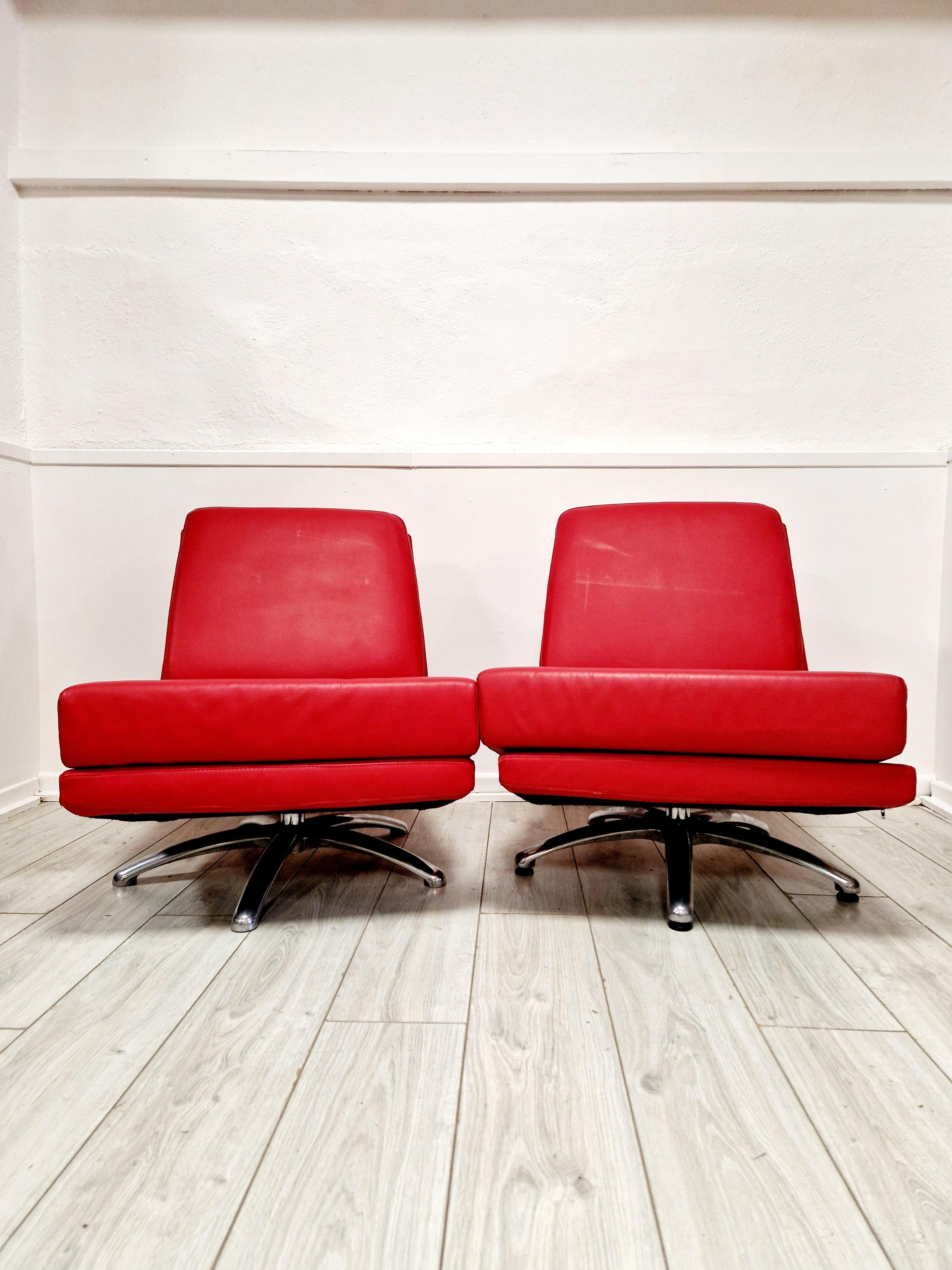 Pareja de sillas giratorias Breeze de estilo Mid Century Cajus Maelum para Fjords en venta 3