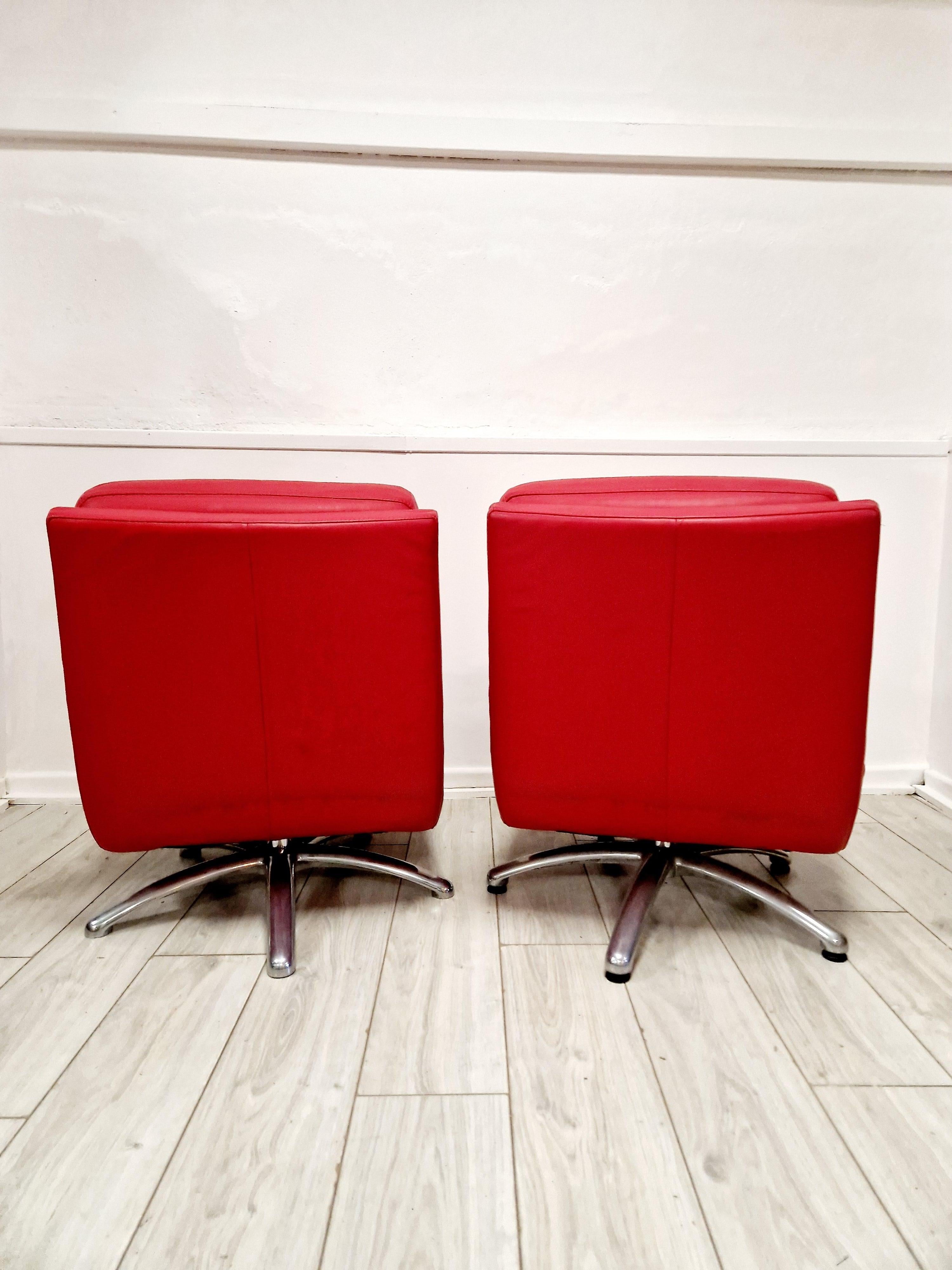 Pareja de sillas giratorias Breeze de estilo Mid Century Cajus Maelum para Fjords Moderno de mediados de siglo en venta