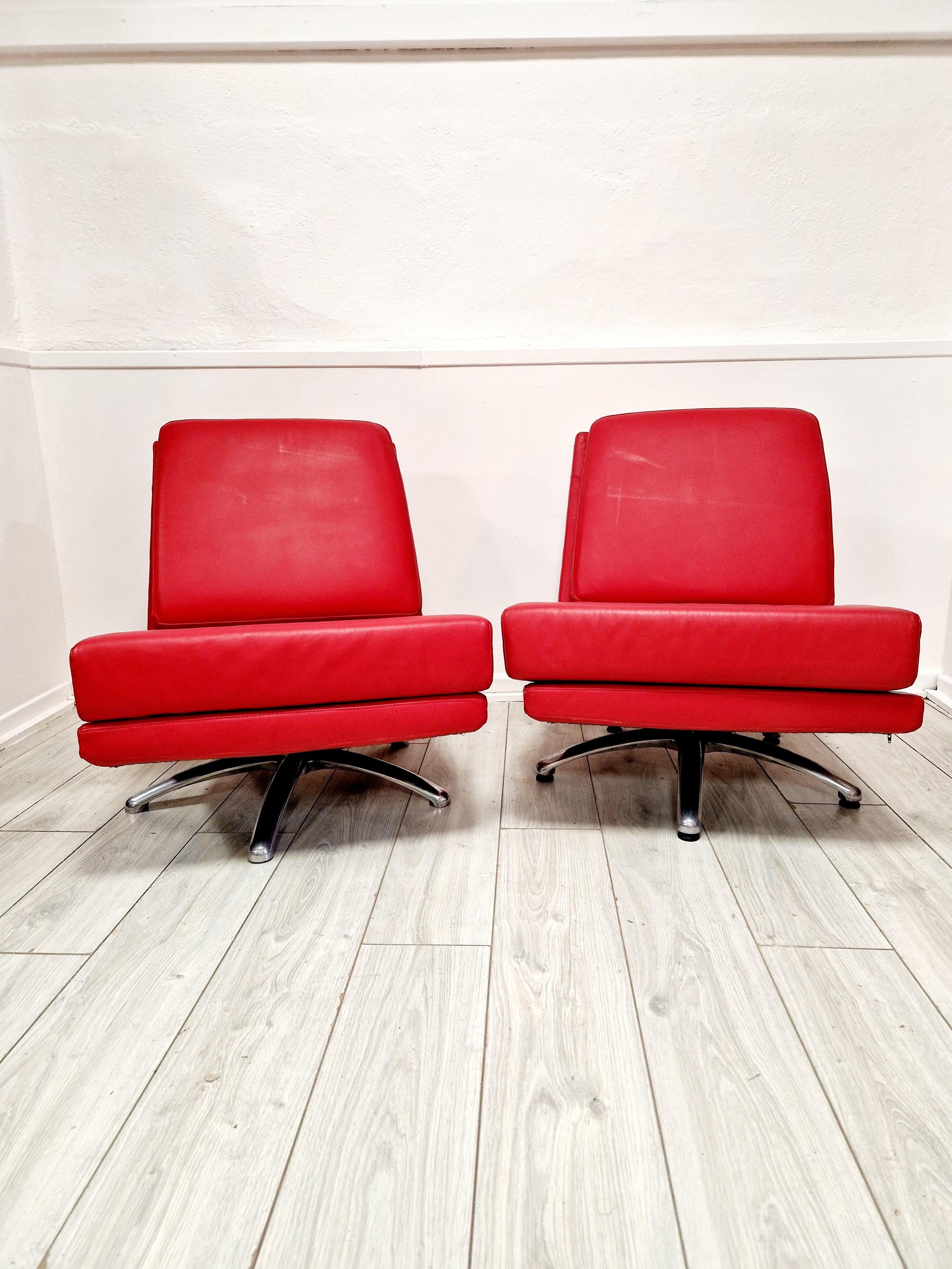 Pareja de sillas giratorias Breeze de estilo Mid Century Cajus Maelum para Fjords en venta 2