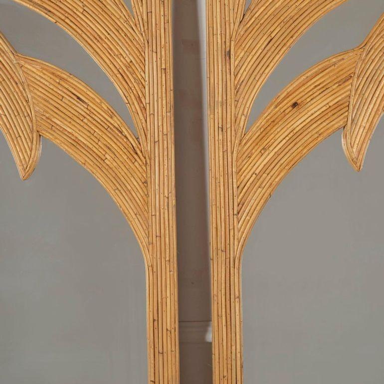 Pair of Mid-Century Style French Bamboo Mirrors In Good Condition For Sale In Gloucestershire, GB