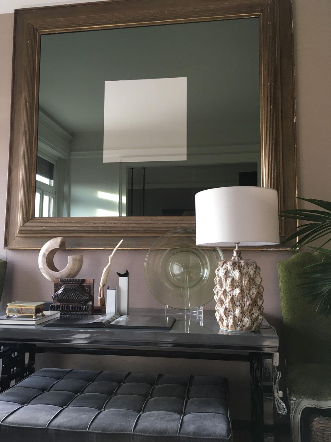 Coppia di lampade da tavolo in ceramica smaltata verde in stile metà secolo in vendita 8