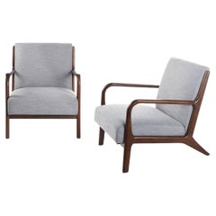 Pair of Mid Century Style Low Armchairs