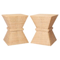 Par de soportes con forma de gavilla de trigo, estilo de mediados de siglo