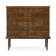 Pair of Mid Century Style Walnut Nightstands