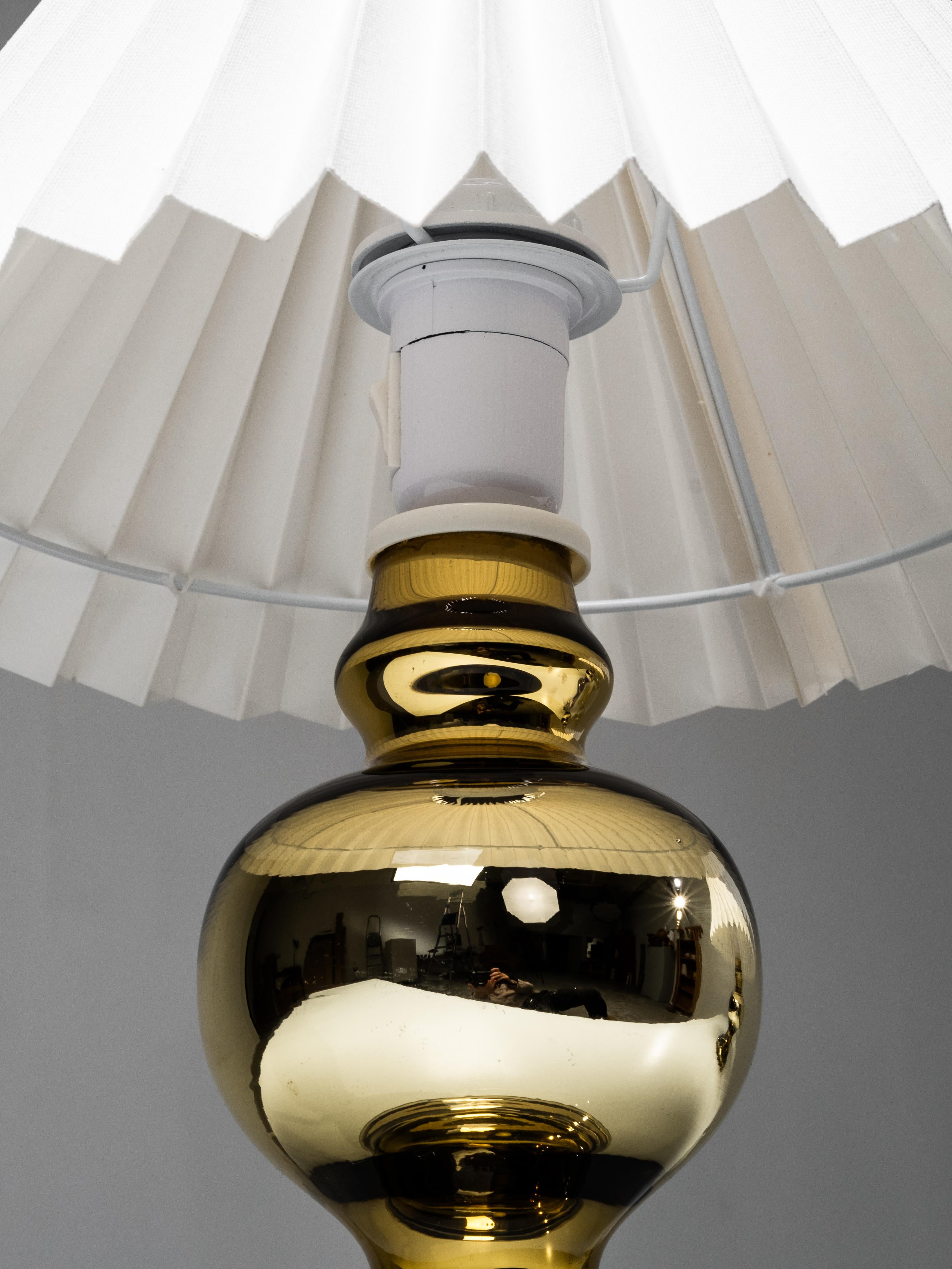 Pair of Mid-Century Swedish Mercury Glass Table Lamps, 1960s For Sale 7