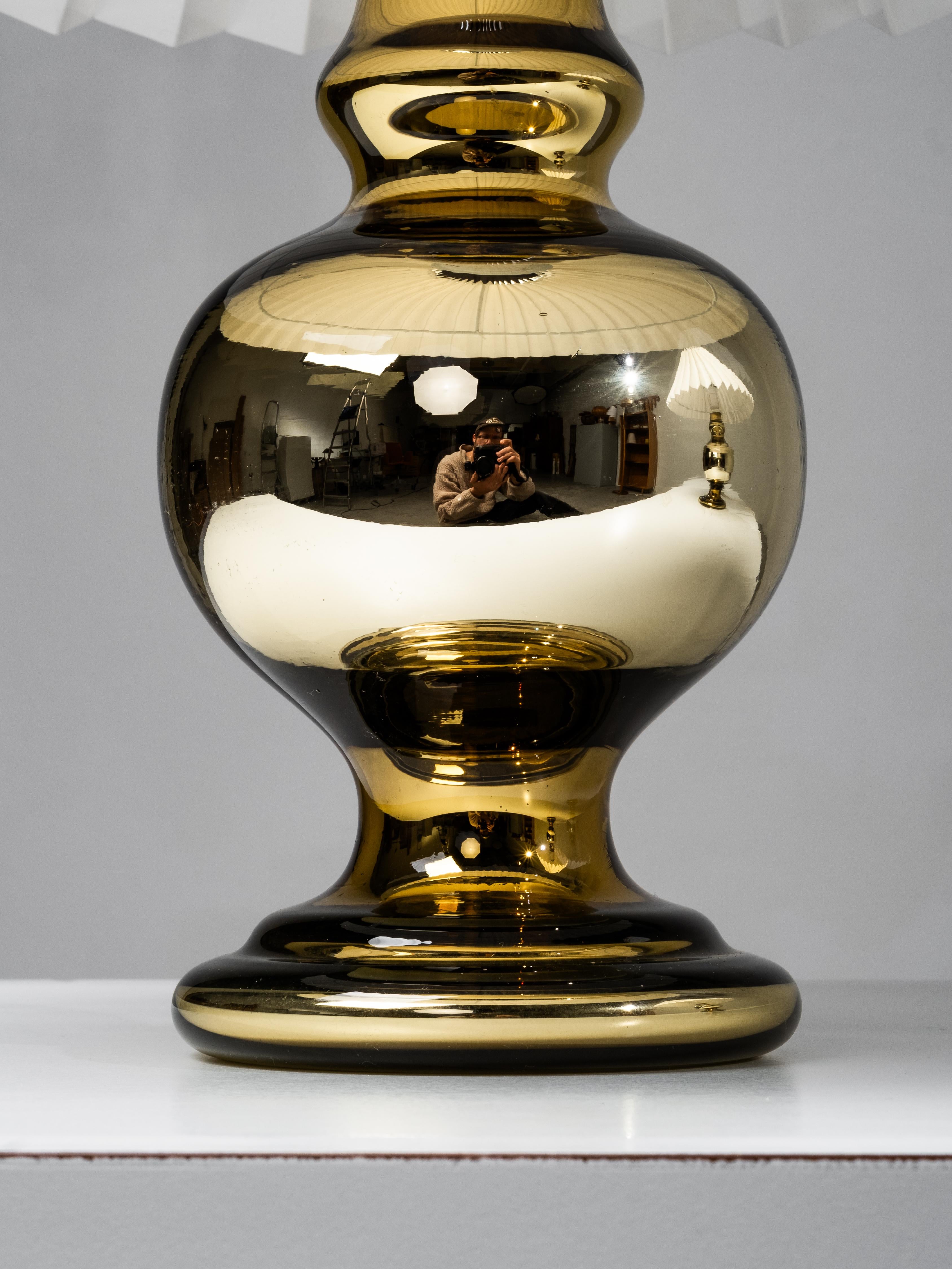 Pair of Mid-Century Swedish Mercury Glass Table Lamps, 1960s For Sale 8