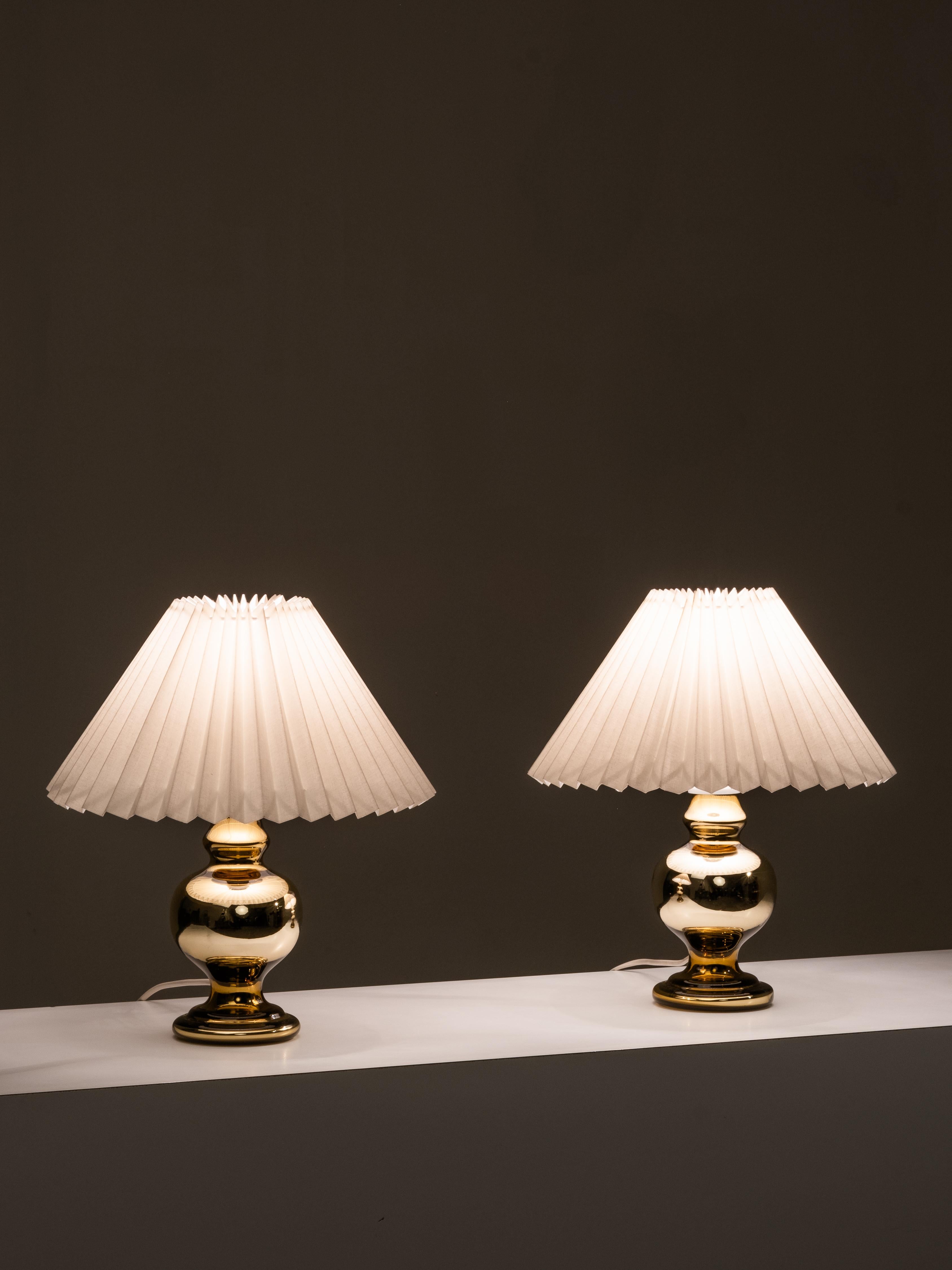 Pair of Mid-Century Swedish Mercury Glass Table Lamps, 1960s For Sale 10