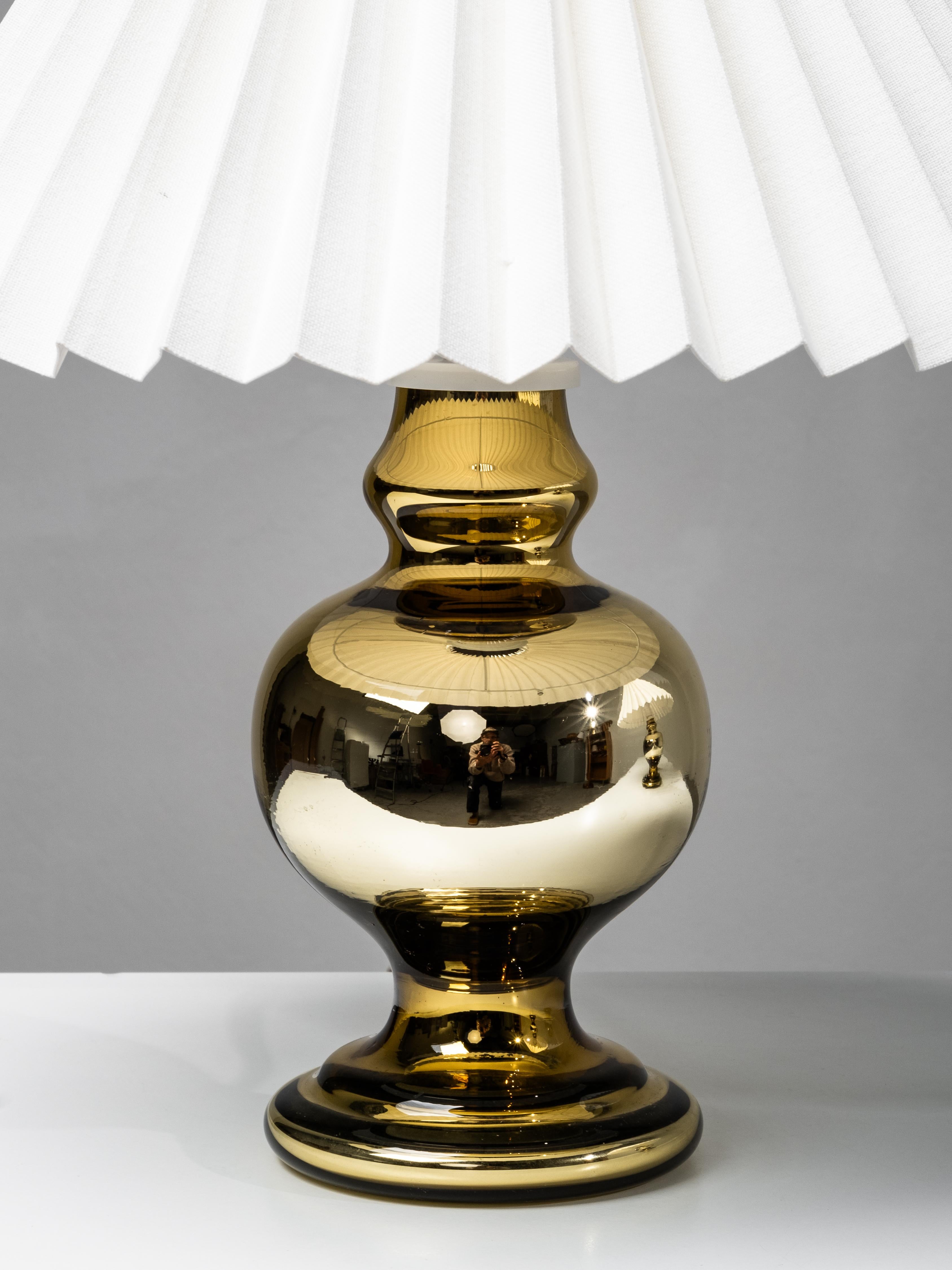 Pair of Mid-Century Swedish Mercury Glass Table Lamps, 1960s For Sale 2