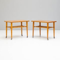 Paire de tables d'appoint suédoises du milieu du siècle dernier