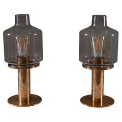 Pair of Mid-Century Swedish Table Lamps Model B-102 by Hans-Agne Jakobsson