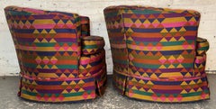 Pair of Mid-Century Swivel Chairs by the Schoonbeck Co. Newly Reupholstered