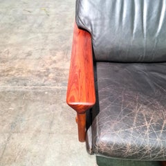 Pair of Tessa Midcentury Swivel Chairs W Footstool