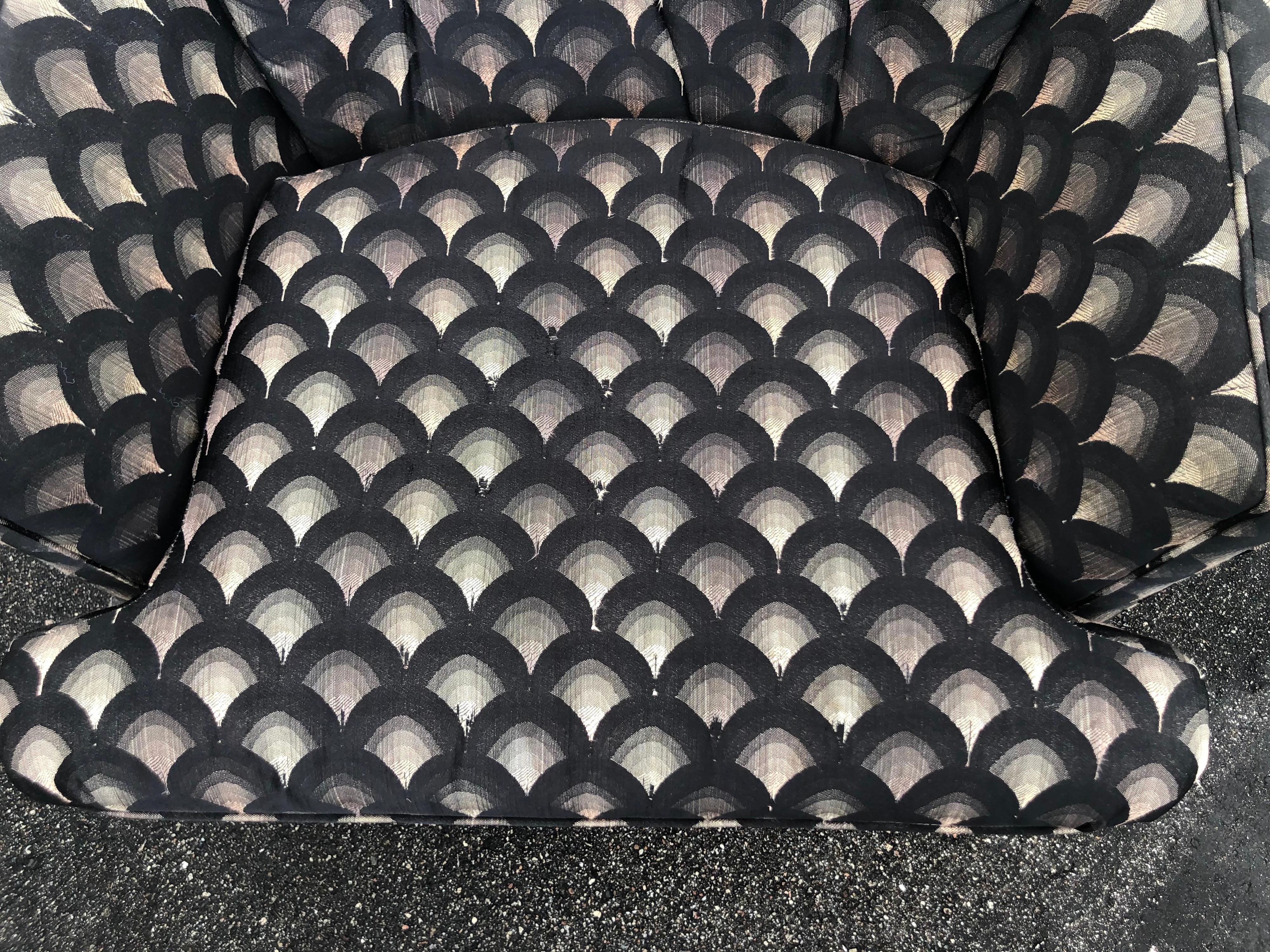 Pair of Mid Century Swivel Club Chairs 10