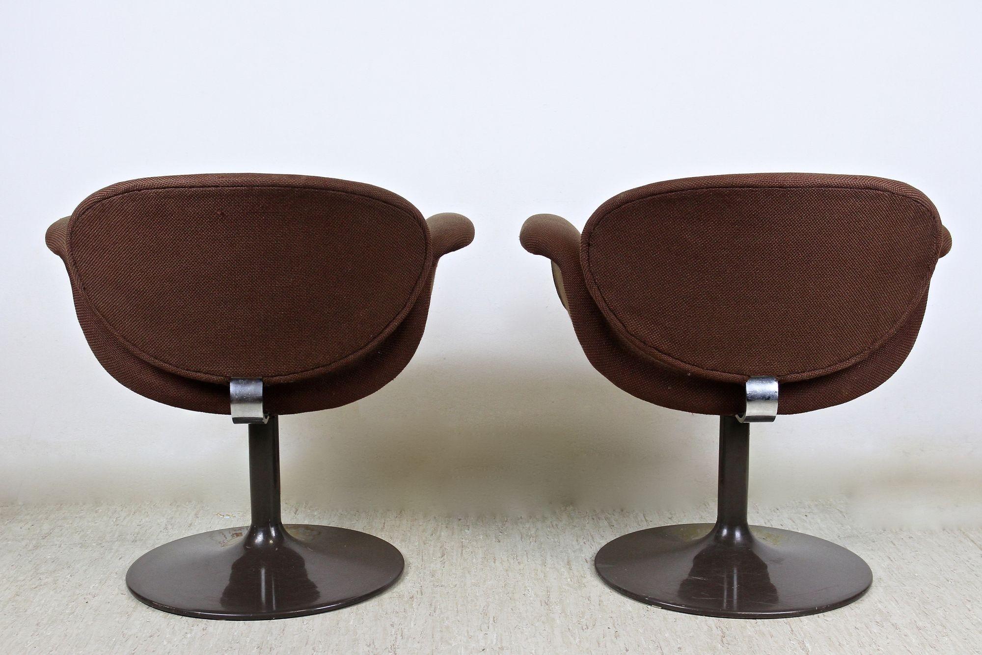 Ein Paar drehbare Tulpen-Sessel aus der Mitte des Jahrhunderts von Pierre Paulin, NL um 1965 im Angebot 6