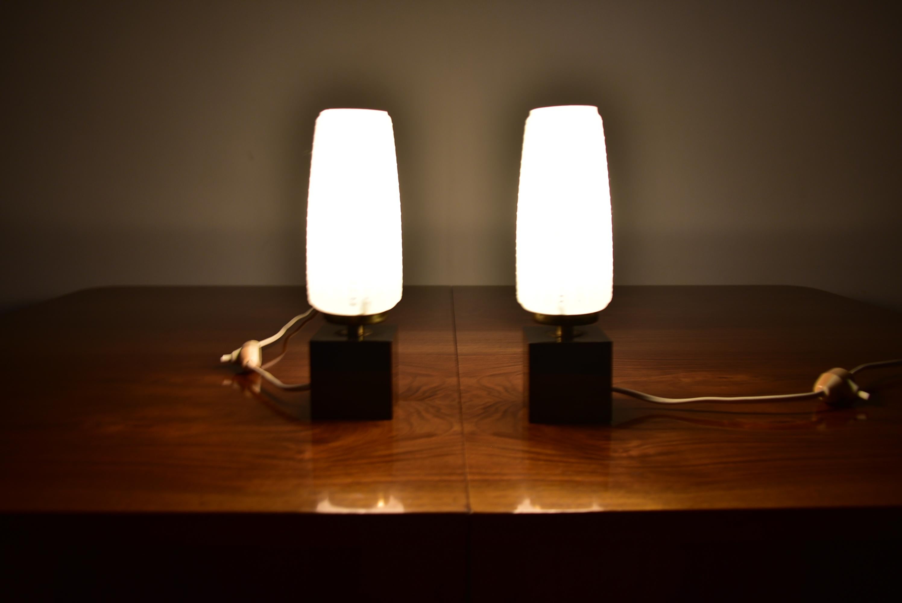 Pair of Mid-Century Table Lamps, 1960s For Sale 4